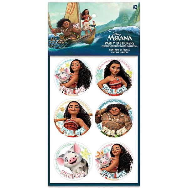 Imagem de Adesivos Amscan Disney Moana Party ID 144 peças