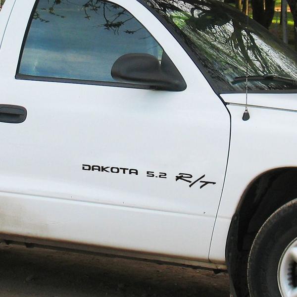 Imagem de Adesivos Dakota 5.2 R/t Dodge Emblema Lateral/traseiro Preto