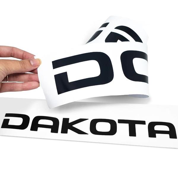 Imagem de Adesivos Dakota Sport Dodge Emblemas Lateral/traseiro Preto