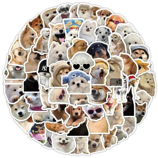 Imagem de Adesivos de Cachorro fofos - Desenhos Animados (10, 50 ou 100 Peças) - Decalques para Crianças