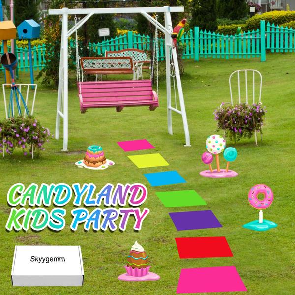 Imagem de Adesivos de chão Skygemm Princess Candy Land PVC x30