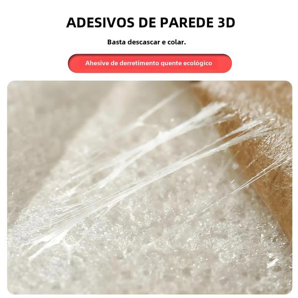 Imagem de Adesivos de Parede 3D com Padrão de Tijolo - À Prova D'Água e Engrossados (15/20/40 Peças)