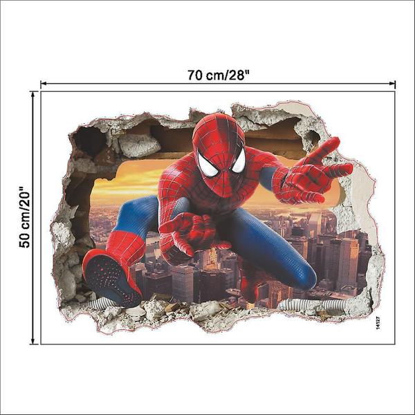 Imagem de Adesivos de parede Wokex Broken Wall Spider Man Children's Room