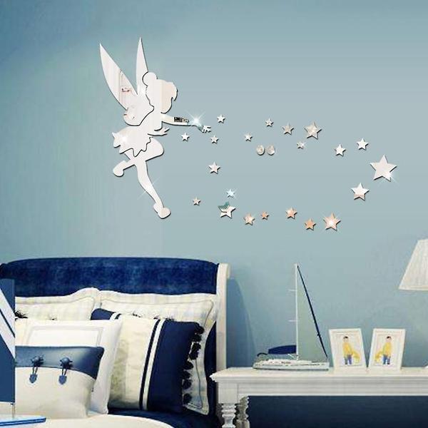 Imagem de Adesivos de parede Wokex Fairy Stars 3D, acrílico, faça você mesmo, decoração de casa