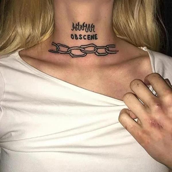 Imagem de Adesivos de Tatuagem à Prova d'Água - Anjo, Diabo, Touro, Cruz - Para Homens e Mulheres