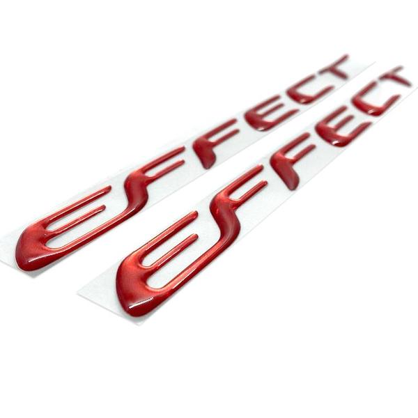 Imagem de Adesivos Effect Onix Agile Prisma Emblema Lateral Vermelho