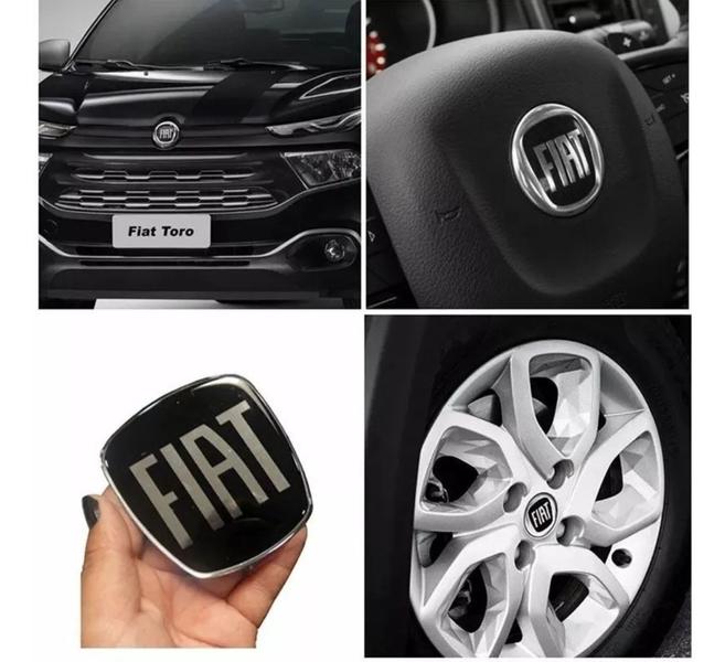 Imagem de Adesivos Fiat Toro Resinados Dianteiro E Emblema Da Roda