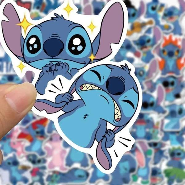 Imagem de Adesivos fofos Lilo & Stitch (100 Peças) - Scrapbook, Laptop, Telefone, Bagagem e Skate