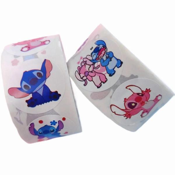 Imagem de Adesivos Kawaii Disney Stitch - 500 Peças -  Etiquetas para Festa Infantil