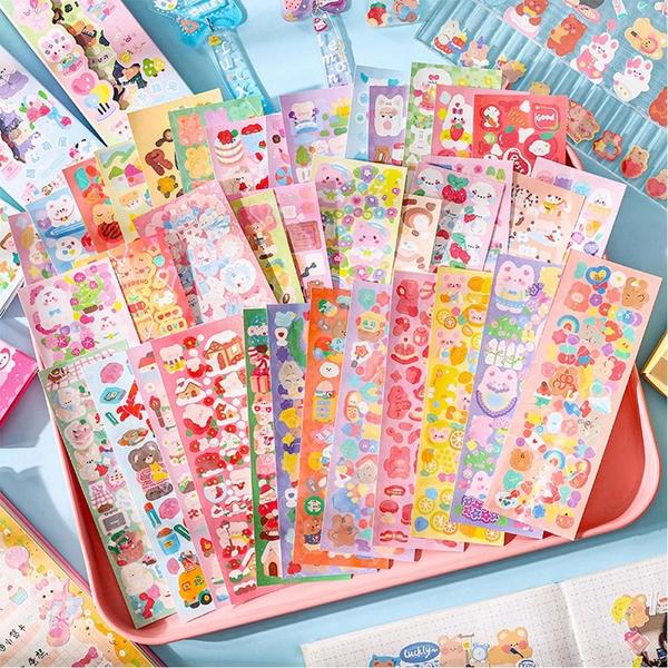 Imagem de Adesivos Kawaii para Crianças - Papelaria para Diário, Decoração e Scrapbooking