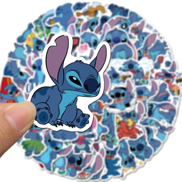 Imagem de Adesivos Lilo & Stitch, 50 unidades, impermeáveis para garrafas de água