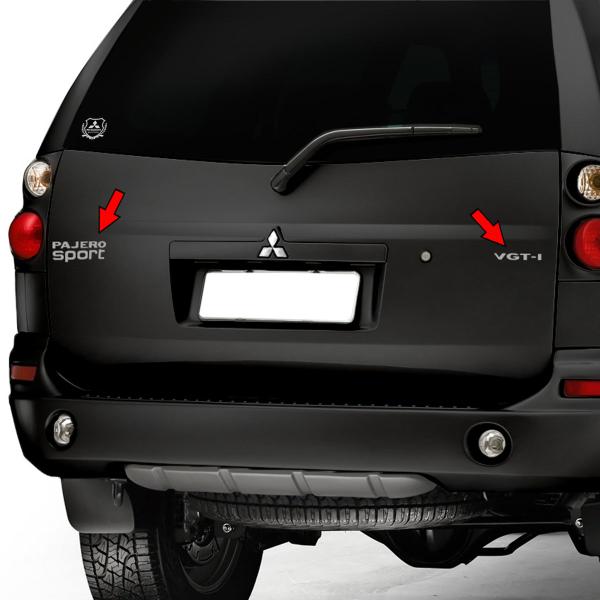 Imagem de Adesivos Para Pajero Sport Vgt-i 2009 Emblema Prata Genérico