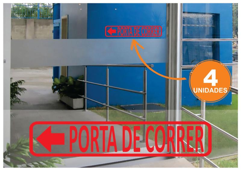 Imagem de Adesivos Para Porta De Correr Ou Deslizante Vidro Escritório Lojas Empresas Residencias