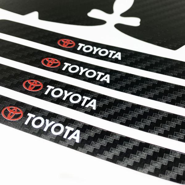 Adesivos Protetor Maçaneta Linha Toyota Carbono Decorativo - SPORTINOX Imagem de Adesivos Protetor Maçaneta Linha Toyota Carbono Decorativo