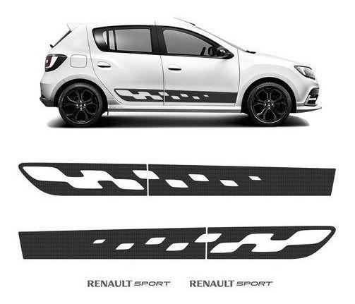 Imagem de Adesivos Renault Kit Faixa Lateral Sandero Sport Grafite