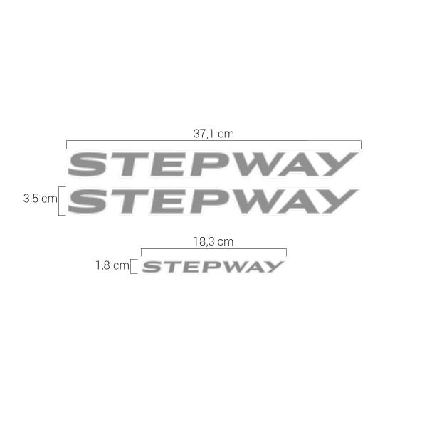 Imagem de Adesivos Sandero Stepway 2020/2021 Lateral Traseiro Grafite