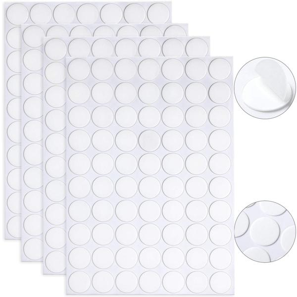 Imagem de Adesivos Sticky Dot JANYUN Round Putty 280 unidades (20 mm) transparentes