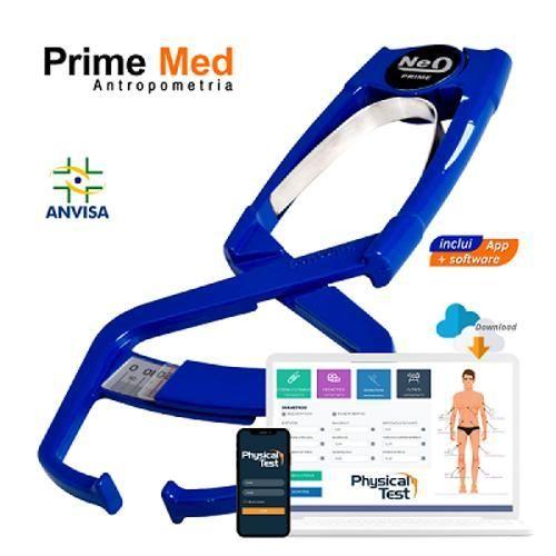 Imagem de Adipometro Clinico Prime Med Neo Azul Com Software Web