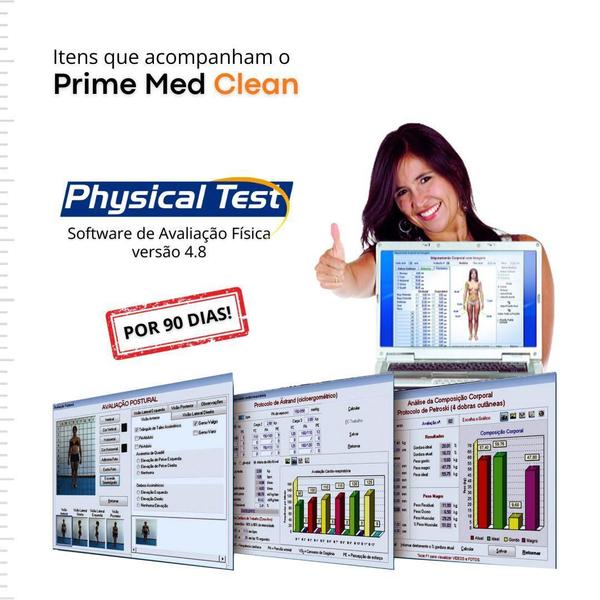 Imagem de Adipômetro Prime Med Clean - Antibacterial - Rosa - Anvisa