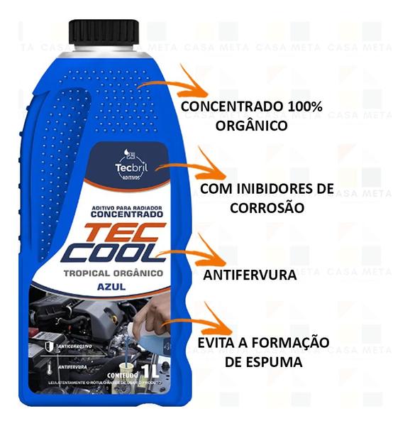 Imagem de Aditivo Concentrado Orgânico Azul Radiador Tecbril 1 Litro