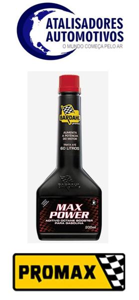 Imagem de Aditivo de Combustível MAX POWER para carros e motos (controle do octanagem e restauração de potência) 200ml-Bardahl