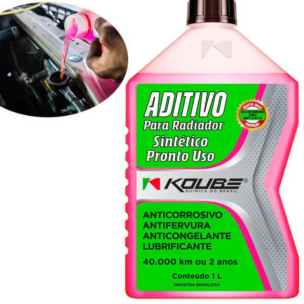 Imagem de Aditivo Fluido Radiador Sintetico Pronto Uso Koube Rosa  2 L