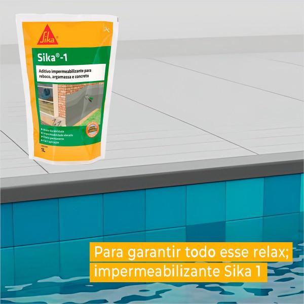 Imagem de Aditivo Impermeabiliza Sika-1 Sache 1 L Kit C/2 Und