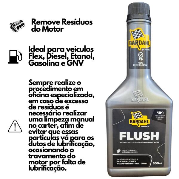 Imagem de Aditivo limpa motor bardahl flush - (500 ml)