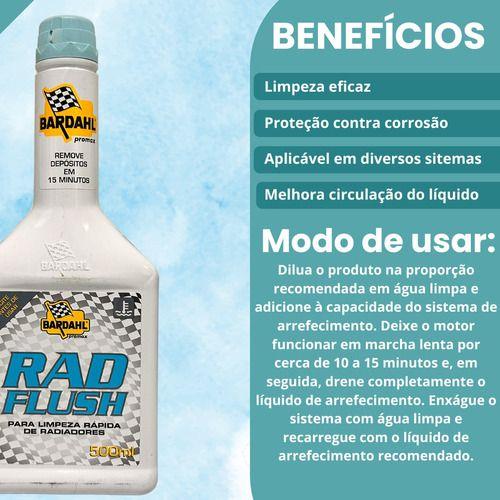 Imagem de Aditivo Limpa Radiadores Rapido Bardahl Rad Flush 500 Ml Produto de Limpeza para Sistemas de Arrefecimento Automotivo...