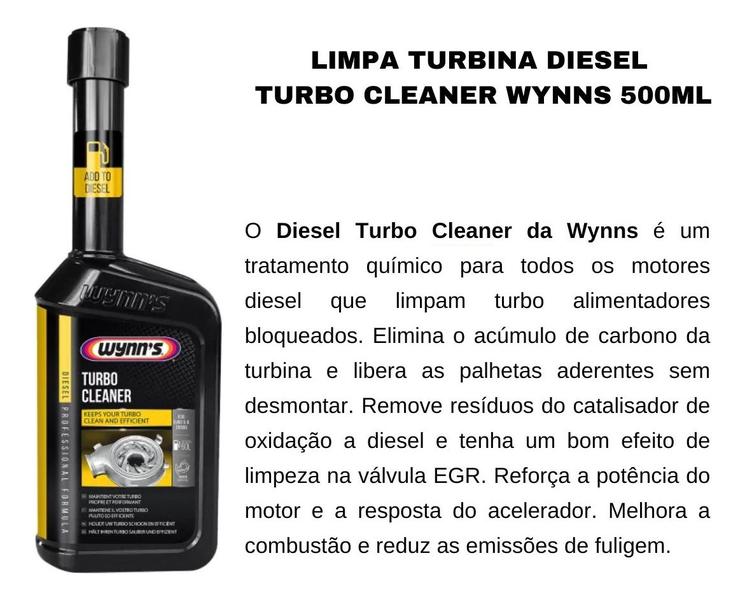 Imagem de Aditivo Limpa Turbina Diesel Wynns Turbo Cleaner Via Tanque