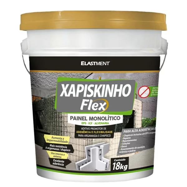 Imagem de Aditivo Para Massa Chapisco Flex Resina Acrílica 18Kg - Elastment