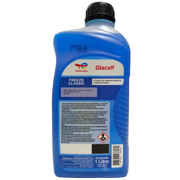 Aditivo Para Radiador Total Glacelf Azul Auto Freeze Classic Anticorrosivo Concentrado 1L - Total Energies Imagem de Aditivo Para Radiador Total Glacelf Azul Auto Freeze Classic Anticorrosivo Concentrado 1L