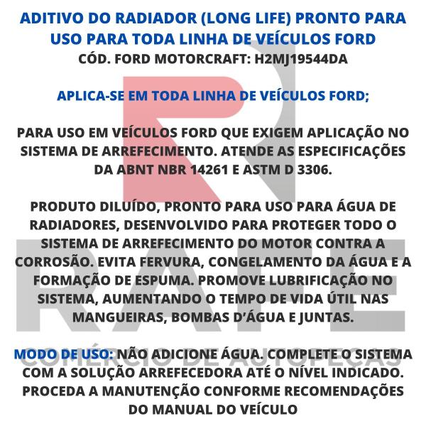 Imagem de Aditivo Radiador (long Life) Pronto Para Uso Veículos Ford