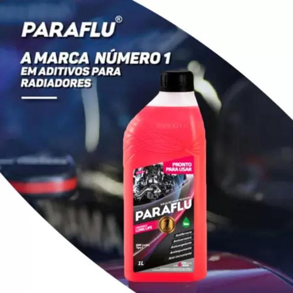 Aditivo Radiador Pronto Uso Orgânico Paraflu Rosa 1 litro 10-3004 Diluido Automotivo Motor gasolina alcool flex gnv diesel Imagem de Aditivo Radiador Pronto Uso Orgânico Paraflu Rosa 1 litro 10-3004 Diluido Automotivo Motor gasolina alcool flex gnv diesel
