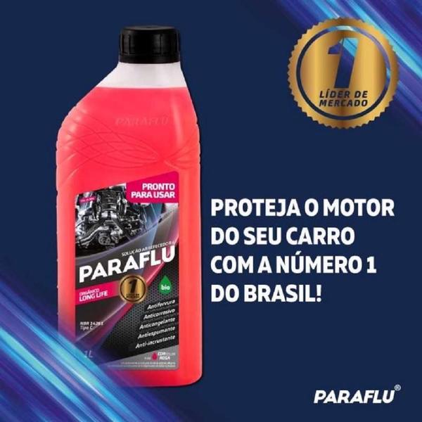 Aditivo Radiador Pronto Uso Orgânico Paraflu Rosa 1 litro 10-3004 Diluido Automotivo Motor gasolina alcool flex gnv diesel Imagem de Aditivo Radiador Pronto Uso Orgânico Paraflu Rosa 1 litro 10-3004 Diluido Automotivo Motor gasolina alcool flex gnv diesel