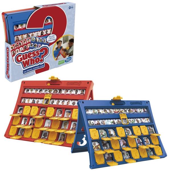 Adivinha quem Jogo de adivinhação original do jogo de tabuleiro, quadro fácil de carregar, folha de caracteres de dupla lateral, 2 jogos de tabuleiro para crianças, jogos de adivinhação para famílias, idades 6 e até - Hasbro Gaming Imagem de Adivinha quem Jogo de adivinhação original do jogo de tabuleiro, quadro fácil de carregar, folha de caracteres de dupla lateral, 2 jogos de tabuleiro para crianças, jogos de adivinhação para famílias, idades 6 e até