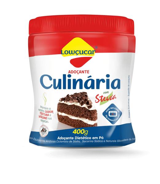 Adoçante Culinária Lowçucar com Stevia 400g Imagem de Adoçante Culinária Lowçucar com Stevia 400g
