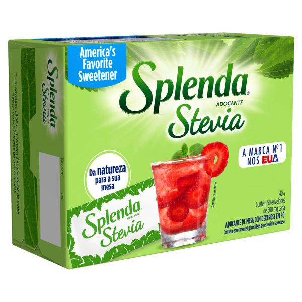 Imagem de Adoçante de Mesa Sache Stevia  SPLENDA 40g