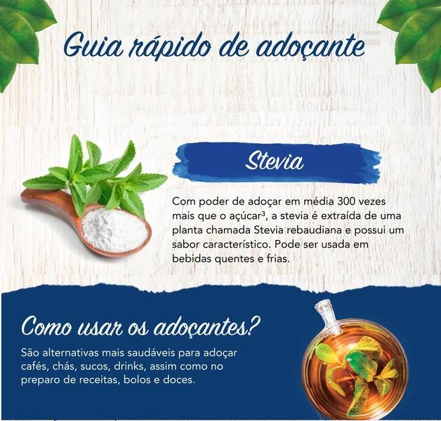 Imagem de Adoçante Dietético  Stévia Estévia Natural 200G Não Amarga