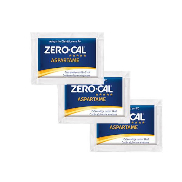 Adoçante Em Pó Zero-Cal Aspartame 2 Caixas C/50 Sachês - Zero Cal Imagem de Adoçante Em Pó Zero-Cal Aspartame 2 Caixas C/50 Sachês