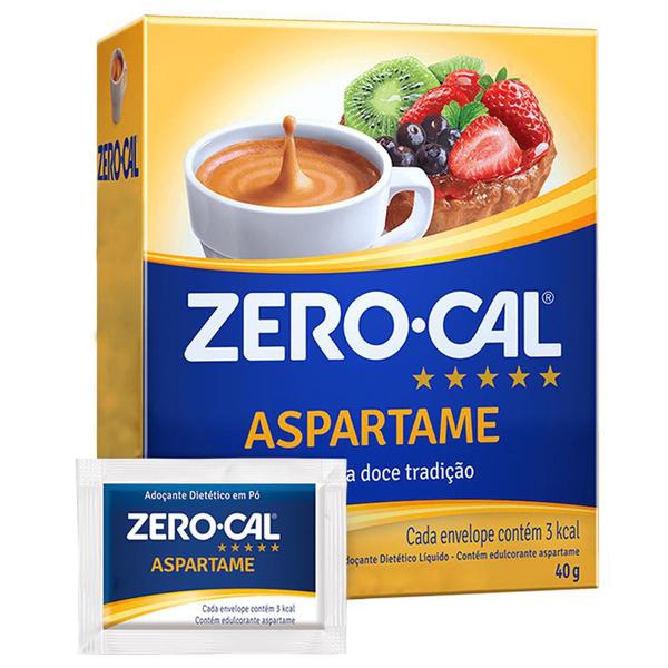 Adoçante Em Pó Zero-Cal Aspartame 2 Caixas C/50 Sachês - Zero Cal Imagem de Adoçante Em Pó Zero-Cal Aspartame 2 Caixas C/50 Sachês