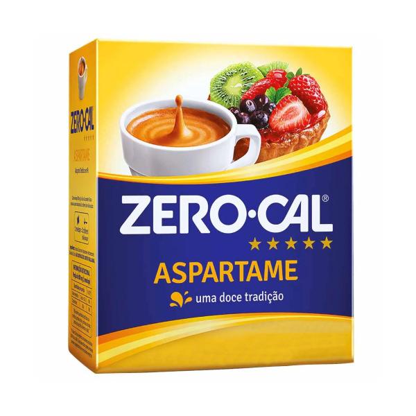 Imagem de Adoçante Em Pó Zero-cal Aspartame 4 Caixas C/50 Sachês