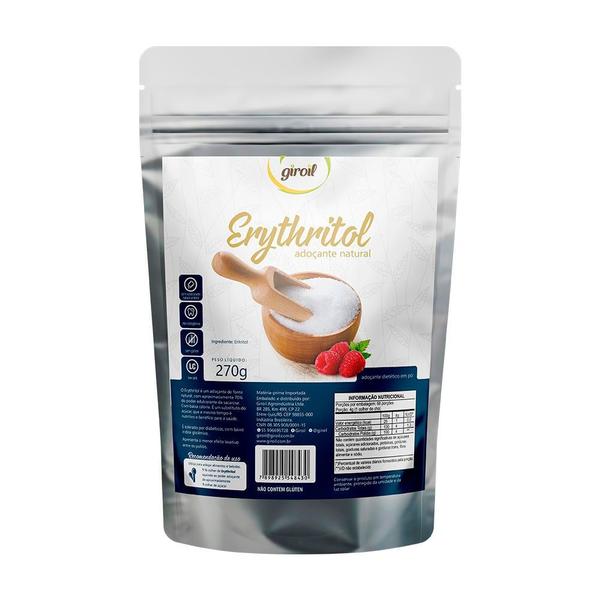 Imagem de Adoçante Erythrital Natural Dietético em Pó Giroil 270g