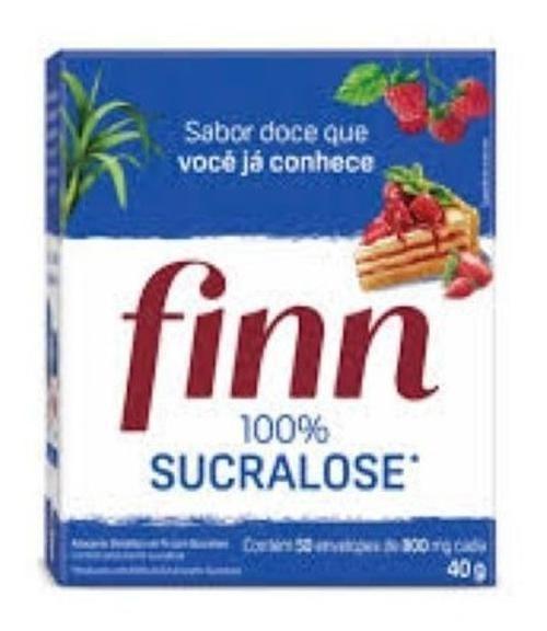 Adoçante Finn Pó Sucralose Com 50 Envelopes Imagem de Adoçante Finn Pó Sucralose Com 50 Envelopes