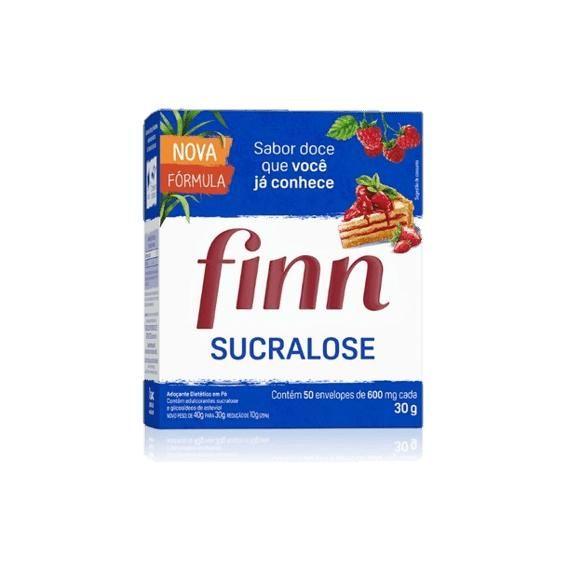 Adoçante Finn Sucralose 50 Envelopes 600G Imagem de Adoçante Finn Sucralose 50 Envelopes 600G