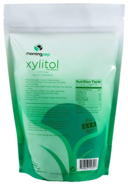 Adoçante Morning Pep Pure Birch Xilitol 1,13 kg Keto Diet Imagem de Adoçante Morning Pep Pure Birch Xilitol 1,13 kg Keto Diet
