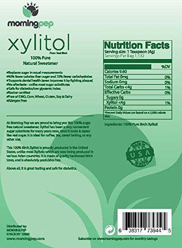 Adoçante Morning Pep Pure Birch Xilitol 4,5 kg (não de milho) Imagem de Adoçante Morning Pep Pure Birch Xilitol 4,5 kg (não de milho)