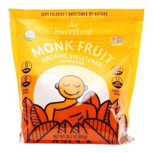 Imagem de Adoçante Orgânico Monk Fruit Granular 80 unidades da Sweetleaf Stevia (pacote com 4)