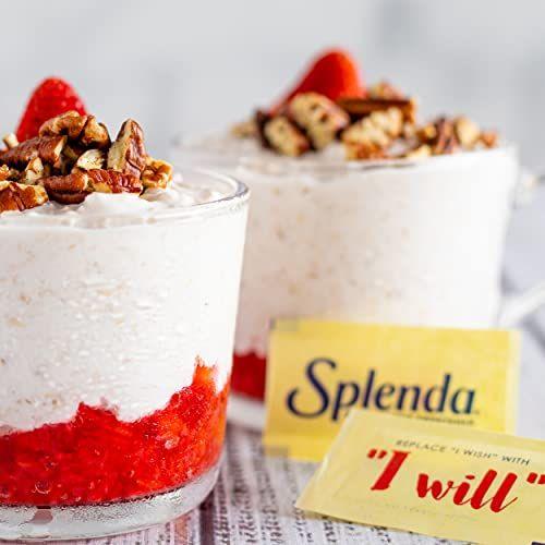 Adoçante Splenda sem Calorias, Zero Açúcar e sem Sabor - 200 Pacotes Imagem de Adoçante Splenda sem Calorias, Zero Açúcar e sem Sabor - 200 Pacotes