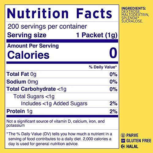 Imagem de Adoçante Splenda sem Calorias, Zero Açúcar e sem Sabor - 200 Pacotes